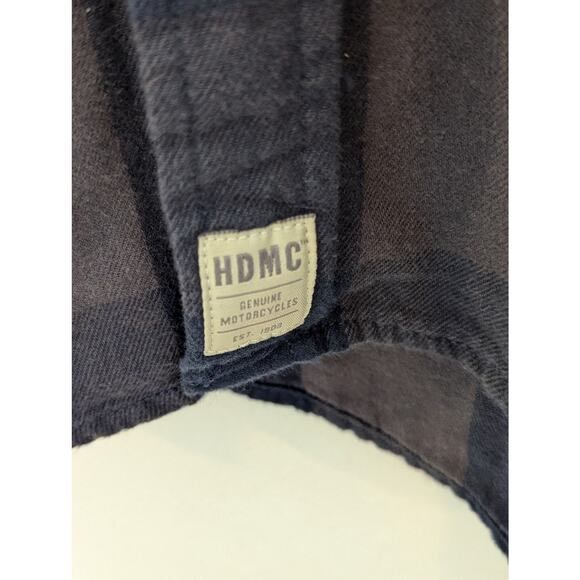 Harley-Davidson Shirt Mens 3XL Plaid Short Sleeve Biker Hog Flannel - Picture 6 of 9